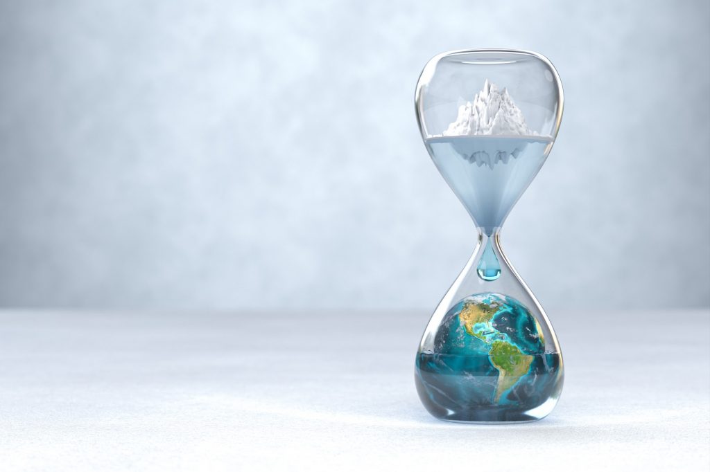 earth planet hourglass global warming concept 1024x682