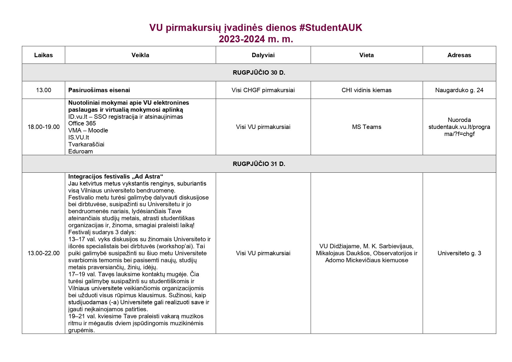 chgf pirmakursiu ivaidiniu dienu programa 2023 bakalaurams page 0001