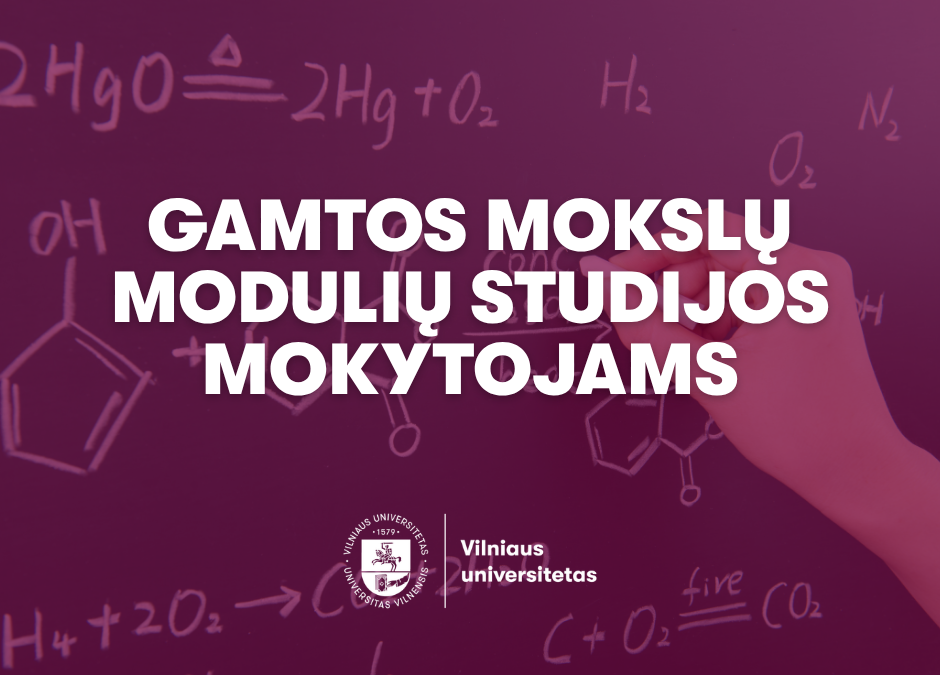 gamtos mokslu moduliu studijos mokytojams